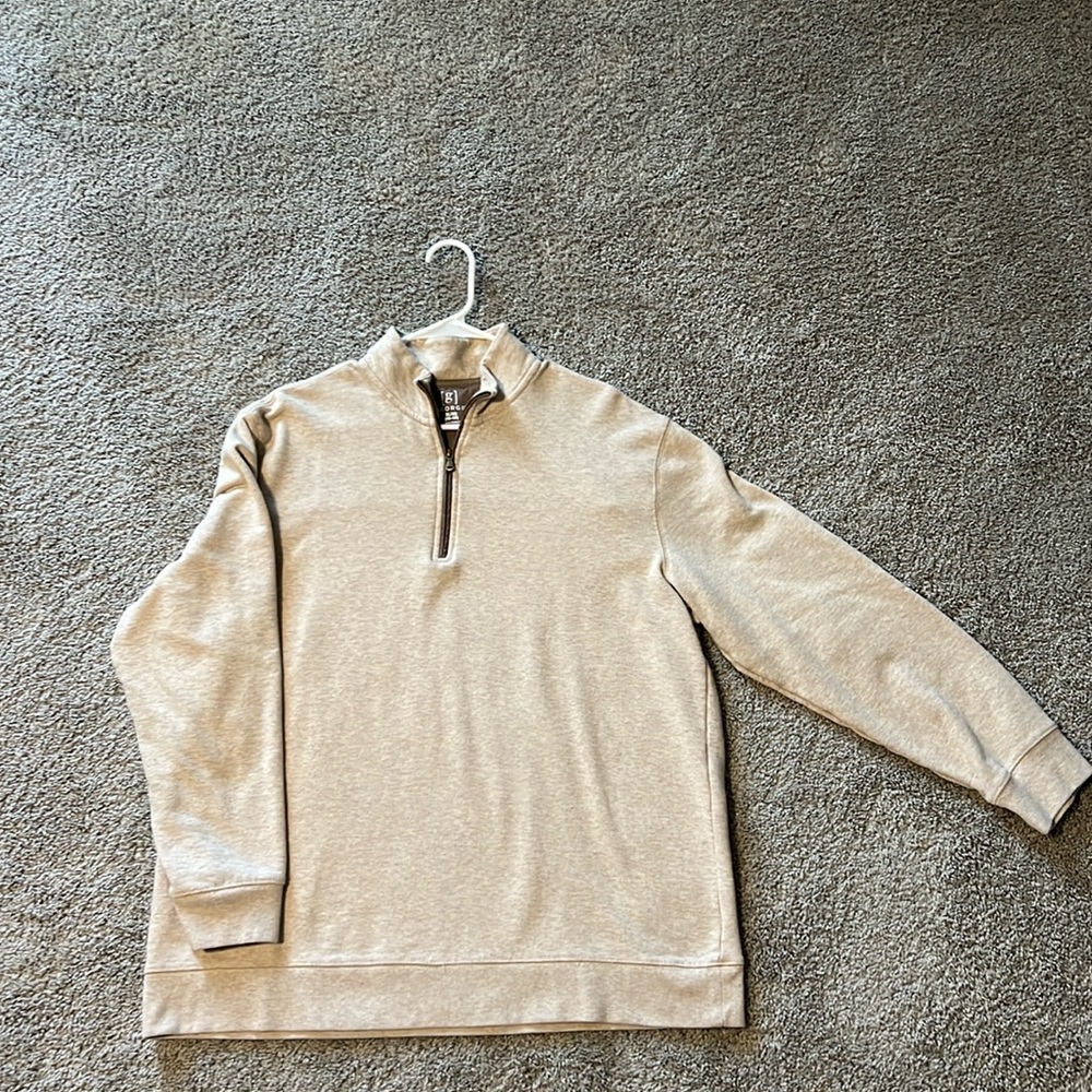 Light khaki men’s George ( Walmart) half zip